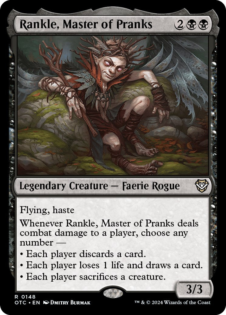 Rankle, Master of Pranks [Outlaws of Thunder Junction Commander] MTG Single Magic: The Gathering | Red Claw Gaming
