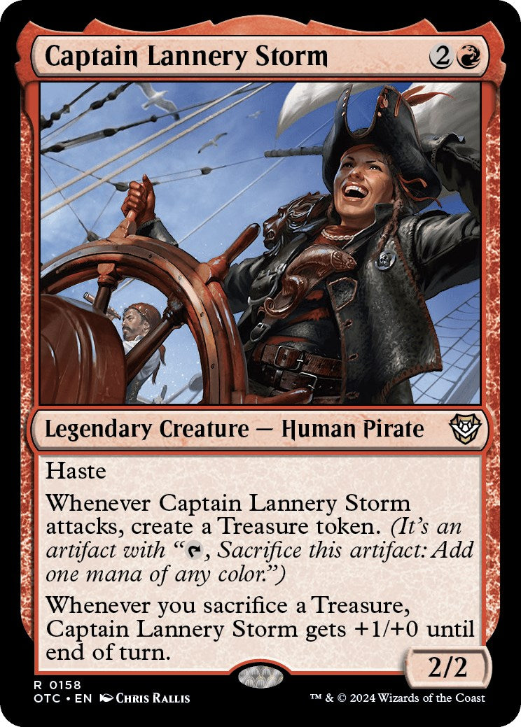 Captain Lannery Storm [Outlaws of Thunder Junction Commander] MTG Single Magic: The Gathering | Red Claw Gaming