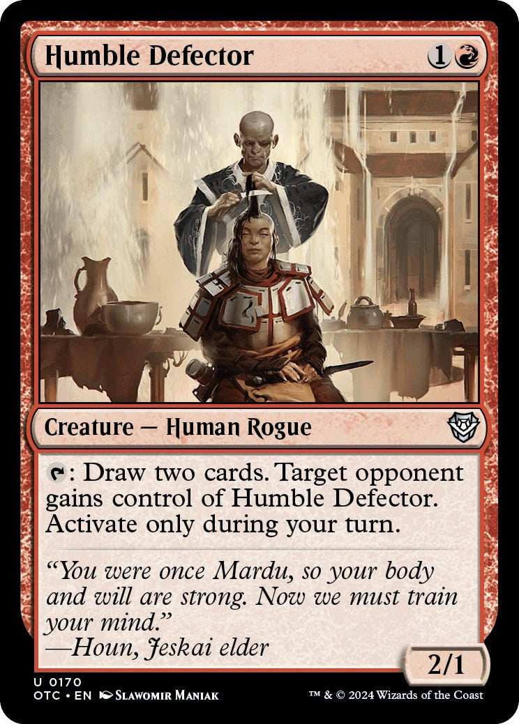 Humble Defector [Outlaws of Thunder Junction Commander] MTG Single Magic: The Gathering | Red Claw Gaming