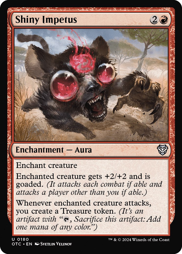 Shiny Impetus [Outlaws of Thunder Junction Commander] MTG Single Magic: The Gathering | Red Claw Gaming