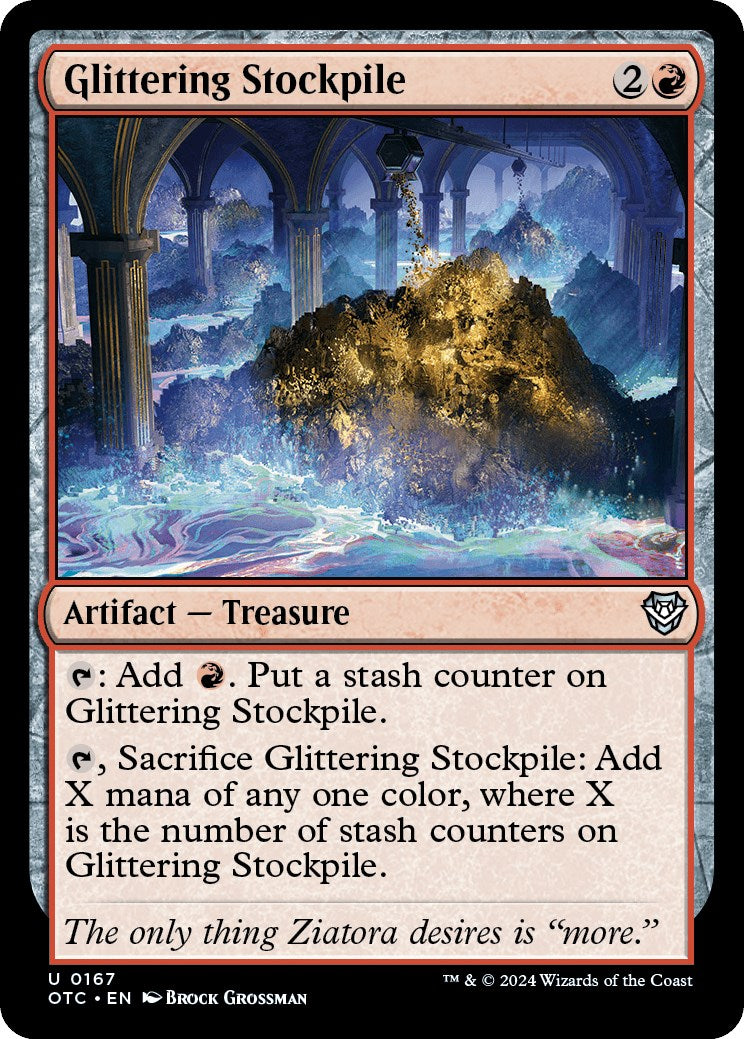 Glittering Stockpile [Outlaws of Thunder Junction Commander] MTG Single Magic: The Gathering | Red Claw Gaming