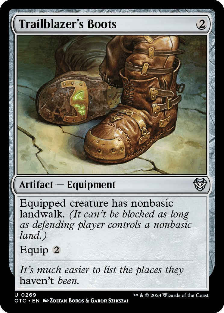 Trailblazer's Boots [Outlaws of Thunder Junction Commander] MTG Single Magic: The Gathering | Red Claw Gaming