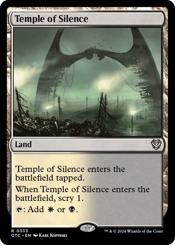 Temple of Silence [Outlaws of Thunder Junction Commander] MTG Single Magic: The Gathering | Red Claw Gaming