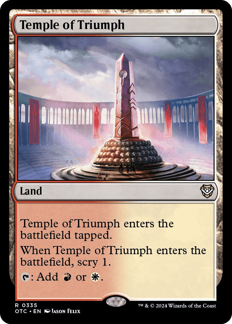 Temple of Triumph [Outlaws of Thunder Junction Commander] MTG Single Magic: The Gathering | Red Claw Gaming