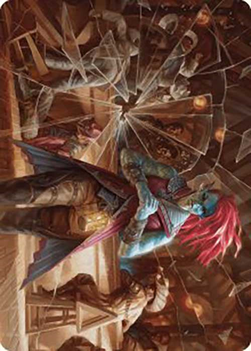 Obeka, Splitter of Seconds Art Card [Outlaws of Thunder Junction Art Series] MTG Single Magic: The Gathering | Red Claw Gaming