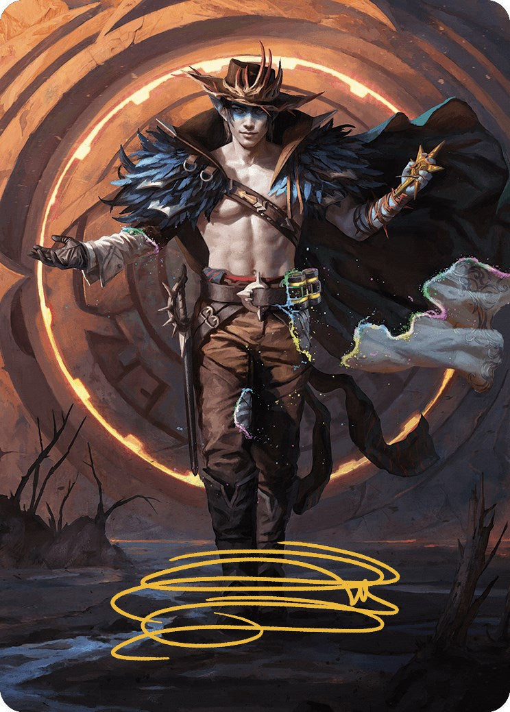 Oko, the Ringleader Art Card (29/54) (Gold-Stamped Signature) [Outlaws of Thunder Junction Art Series] MTG Single Magic: The Gathering | Red Claw Gaming