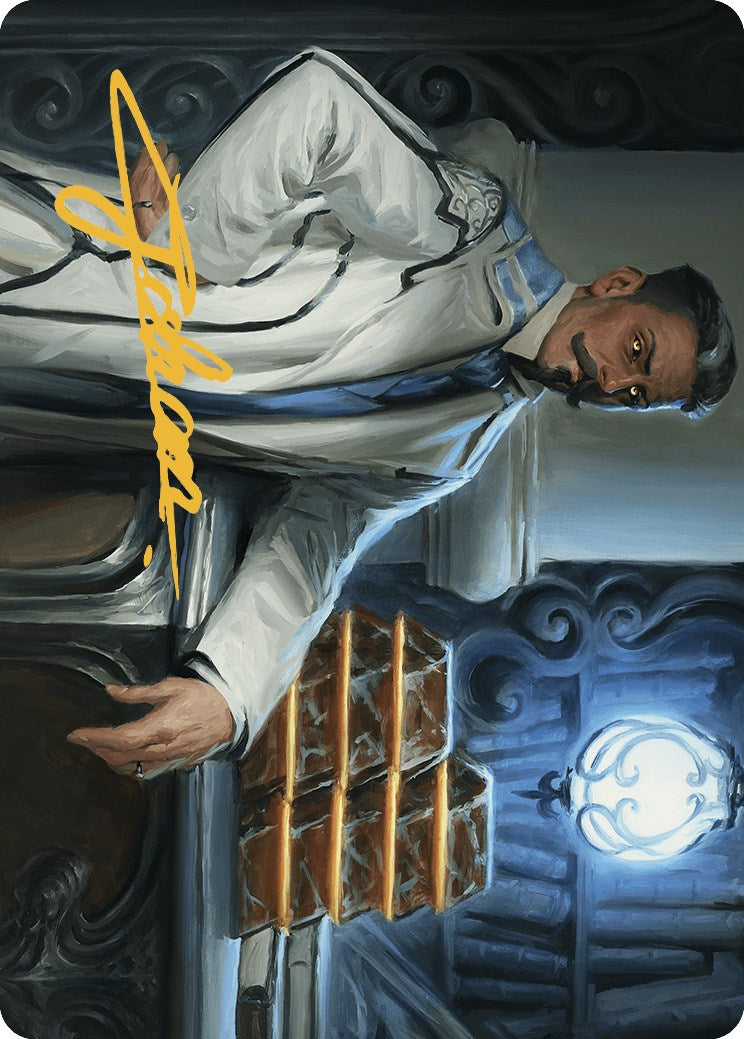 Baron Bertram Graywater Art Card (Gold-Stamped Signature) [Outlaws of Thunder Junction Art Series] MTG Single Magic: The Gathering    | Red Claw Gaming