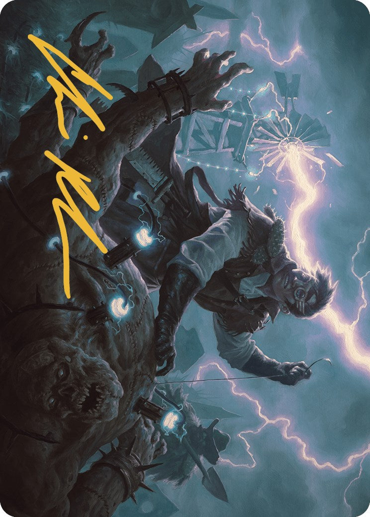 Geralf, the Fleshwright Art Card (Gold-Stamped Signature) [Outlaws of Thunder Junction Art Series] MTG Single Magic: The Gathering    | Red Claw Gaming