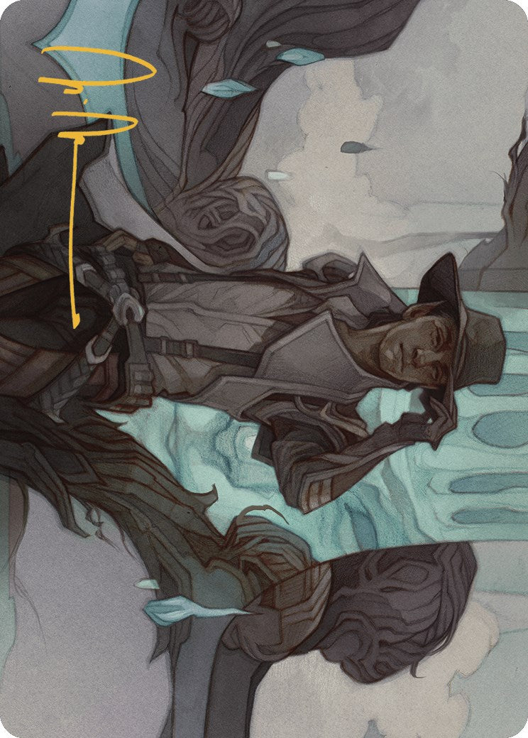 Kellan Joins Up Art Card (Gold-Stamped Signature) [Outlaws of Thunder Junction Art Series] MTG Single Magic: The Gathering | Red Claw Gaming