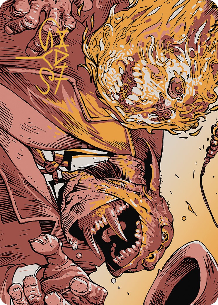 Skullcrack Art Card (Gold-Stamped Signature) [Outlaws of Thunder Junction Art Series] MTG Single Magic: The Gathering    | Red Claw Gaming