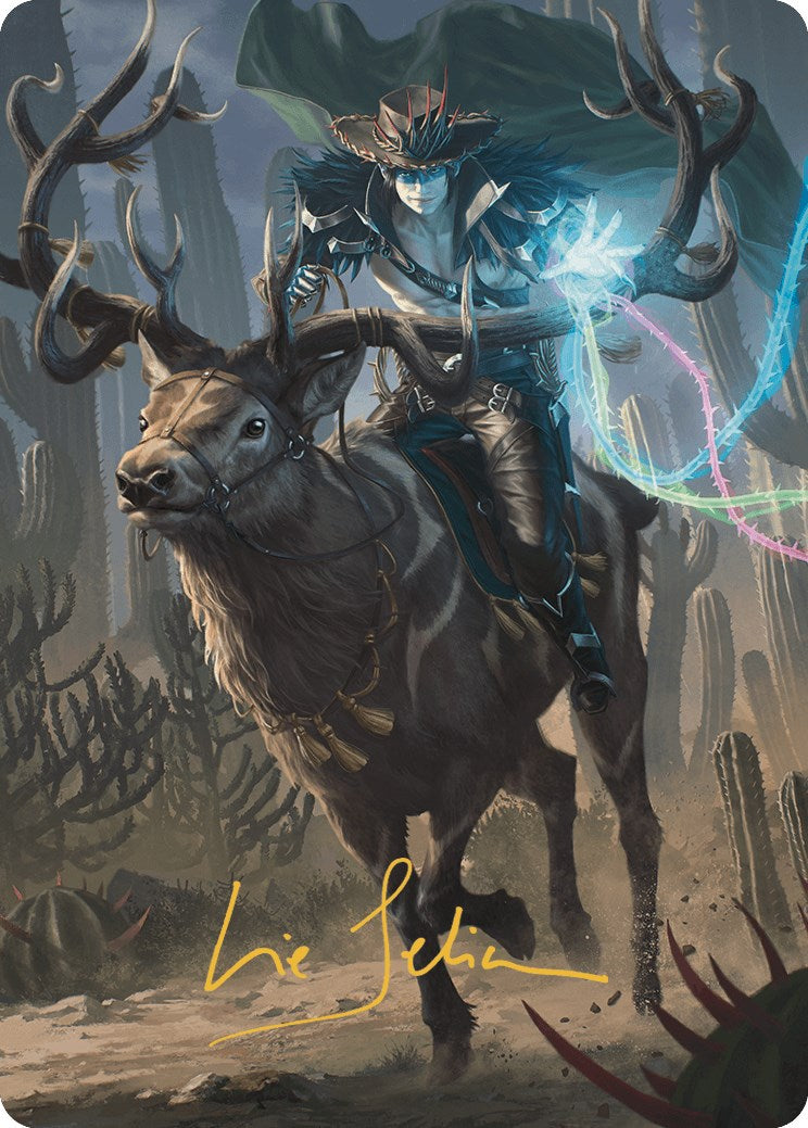 Oko, the Ringleader Art Card (54/54) (Gold-Stamped Signature) [Outlaws of Thunder Junction Art Series] MTG Single Magic: The Gathering | Red Claw Gaming