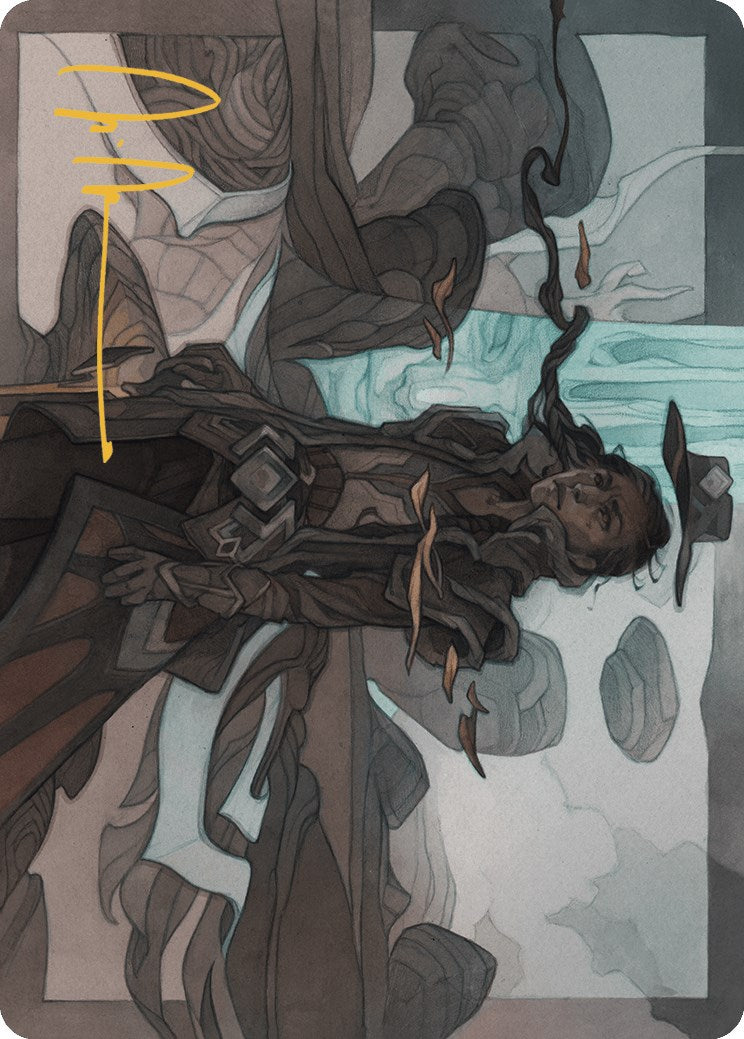 Annie Joins Up Art Card (Gold-Stamped Signature) [Outlaws of Thunder Junction Art Series] MTG Single Magic: The Gathering    | Red Claw Gaming