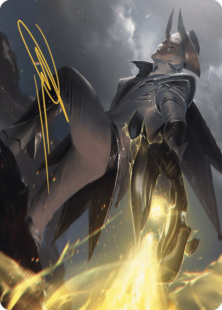 Ruthless Lawbringer Art Card (Gold-Stamped Signature) [Outlaws of Thunder Junction Art Series] MTG Single Magic: The Gathering    | Red Claw Gaming