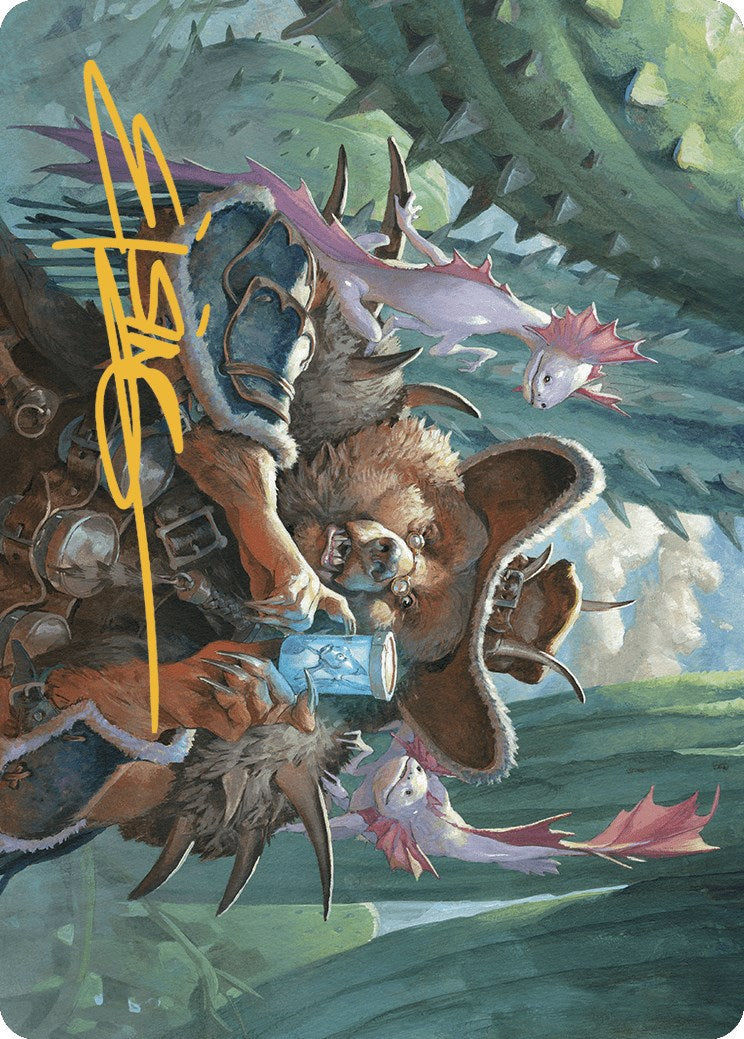 Doc Aurlock, Grizzled Genius Art Card (Gold-Stamped Signature) [Outlaws of Thunder Junction Art Series] MTG Single Magic: The Gathering    | Red Claw Gaming