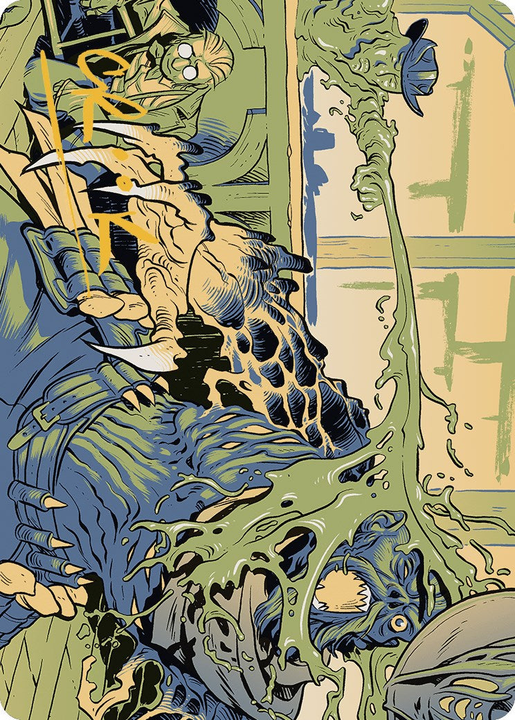 Voidslime Art Card (Gold-Stamped Signature) [Outlaws of Thunder Junction Art Series] MTG Single Magic: The Gathering    | Red Claw Gaming