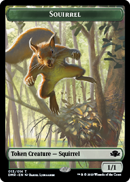 Goblin // Squirrel Double-Sided Token [Dominaria Remastered Tokens] MTG Single Magic: The Gathering | Red Claw Gaming