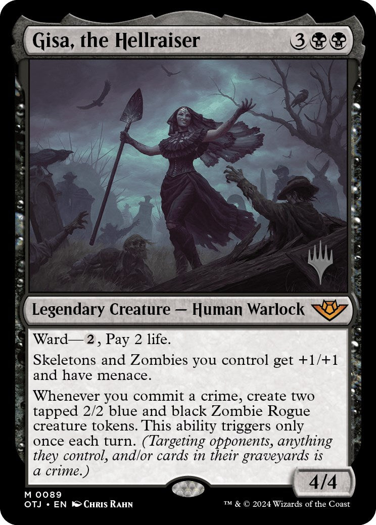 Gisa, the Hellraiser (Promo Pack) [Outlaws of Thunder Junction Promos] MTG Single Magic: The Gathering | Red Claw Gaming