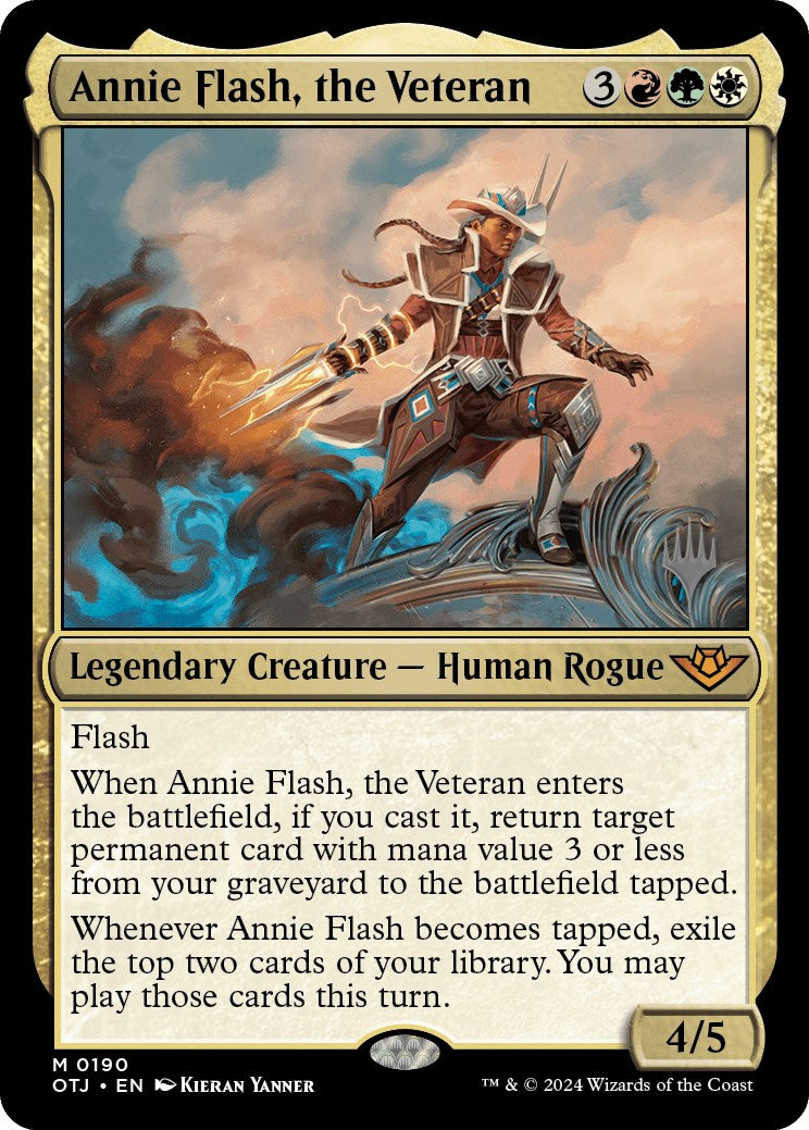 Annie Flash, the Veteran (Promo Pack) [Outlaws of Thunder Junction Promos] MTG Single Magic: The Gathering    | Red Claw Gaming