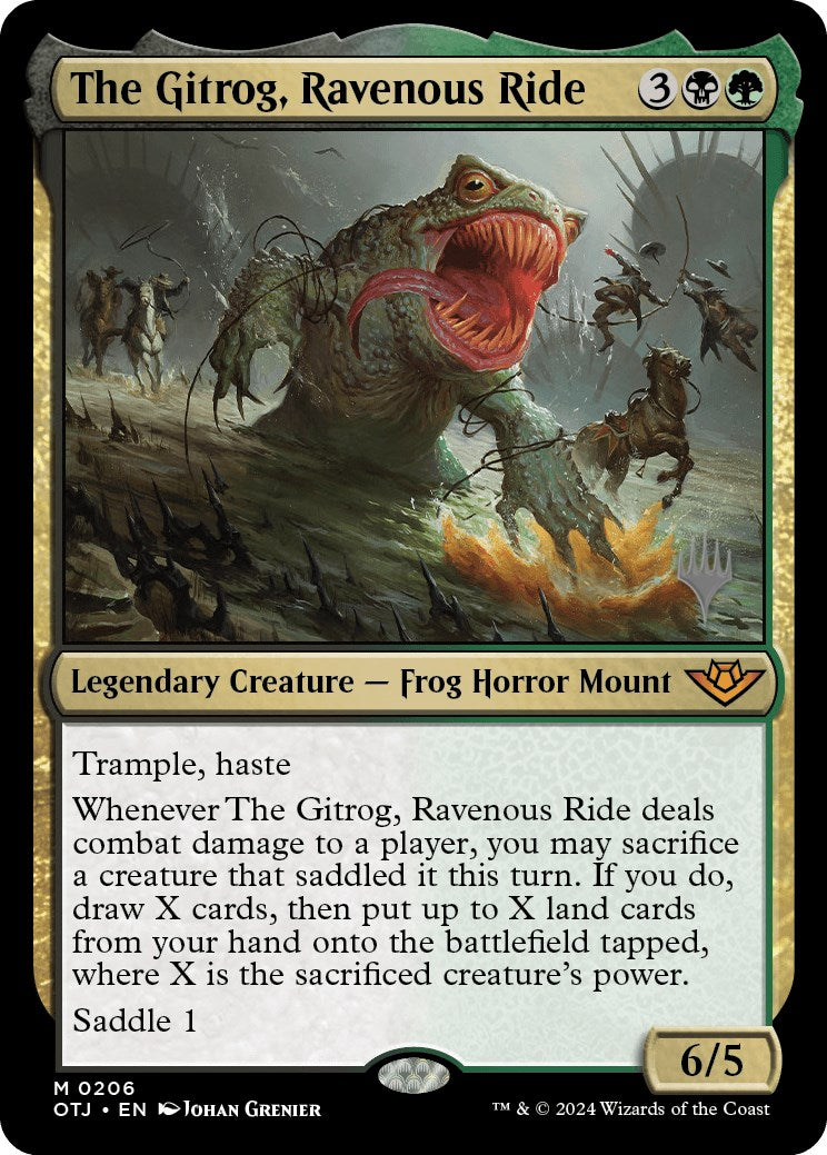 The Gitrog, Ravenous Ride (Promo Pack) [Outlaws of Thunder Junction Promos] MTG Single Magic: The Gathering    | Red Claw Gaming