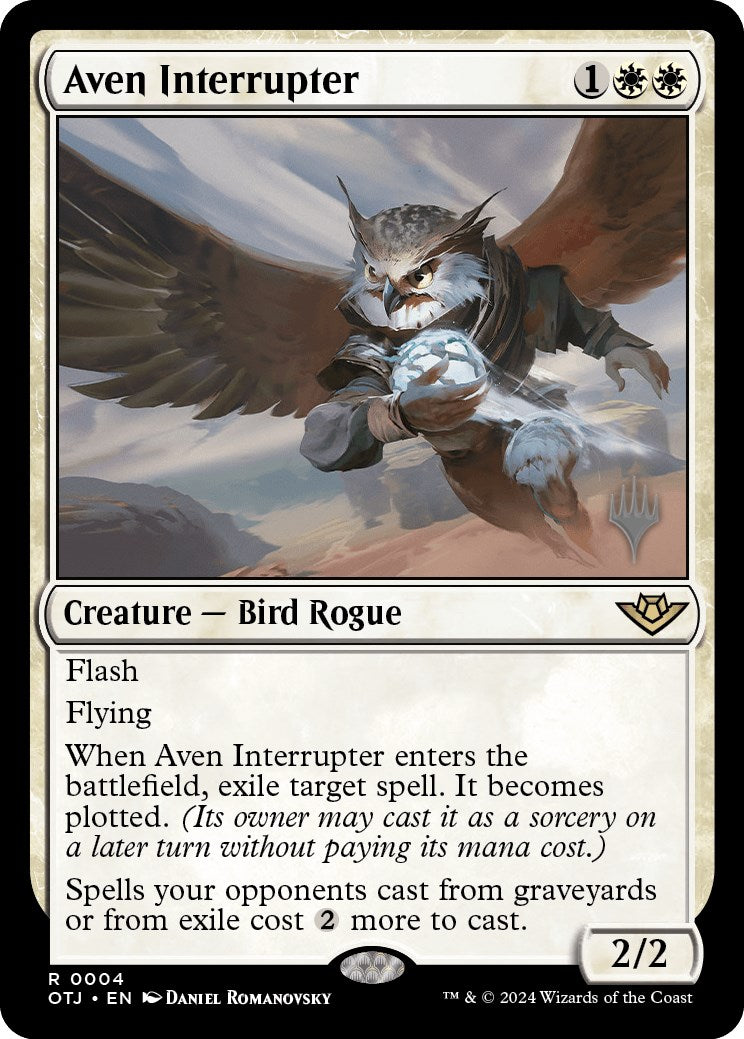 Aven Interrupter (Promo Pack) [Outlaws of Thunder Junction Promos] MTG Single Magic: The Gathering    | Red Claw Gaming