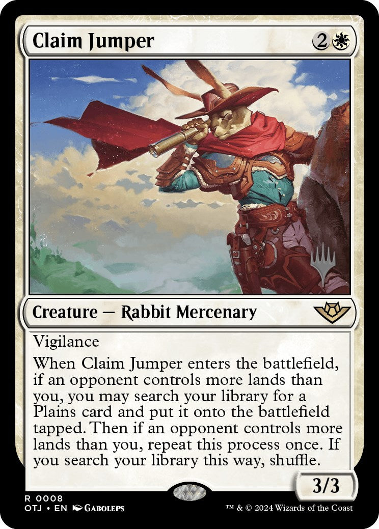 Claim Jumper (Promo Pack) [Outlaws of Thunder Junction Promos] MTG Single Magic: The Gathering | Red Claw Gaming