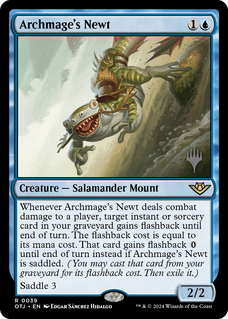 Archmage's Newt (Promo Pack) [Outlaws of Thunder Junction Promos] MTG Single Magic: The Gathering | Red Claw Gaming