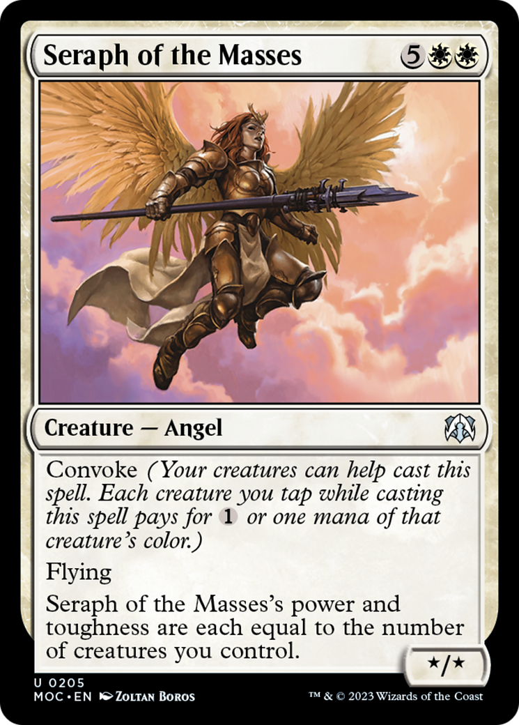 Seraph of the Masses [March of the Machine Commander] MTG Single Magic: The Gathering | Red Claw Gaming