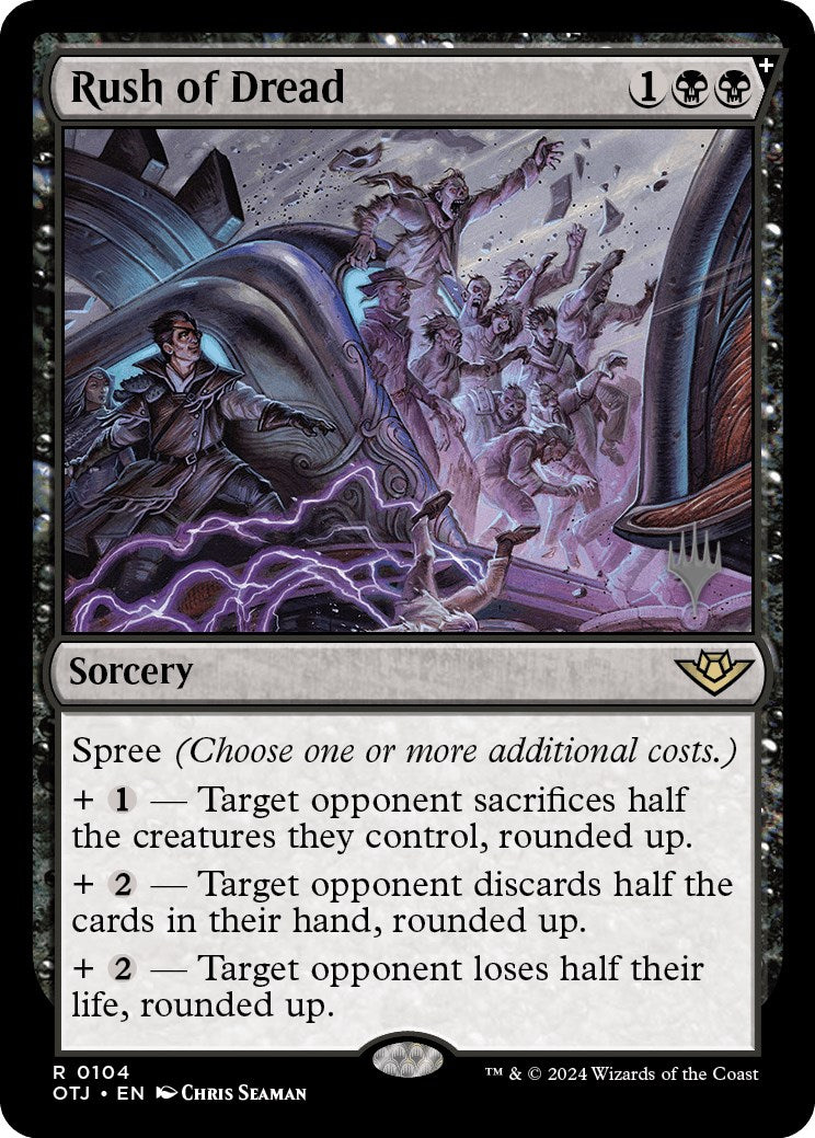 Rush of Dread (Promo Pack) [Outlaws of Thunder Junction Promos] MTG Single Magic: The Gathering | Red Claw Gaming