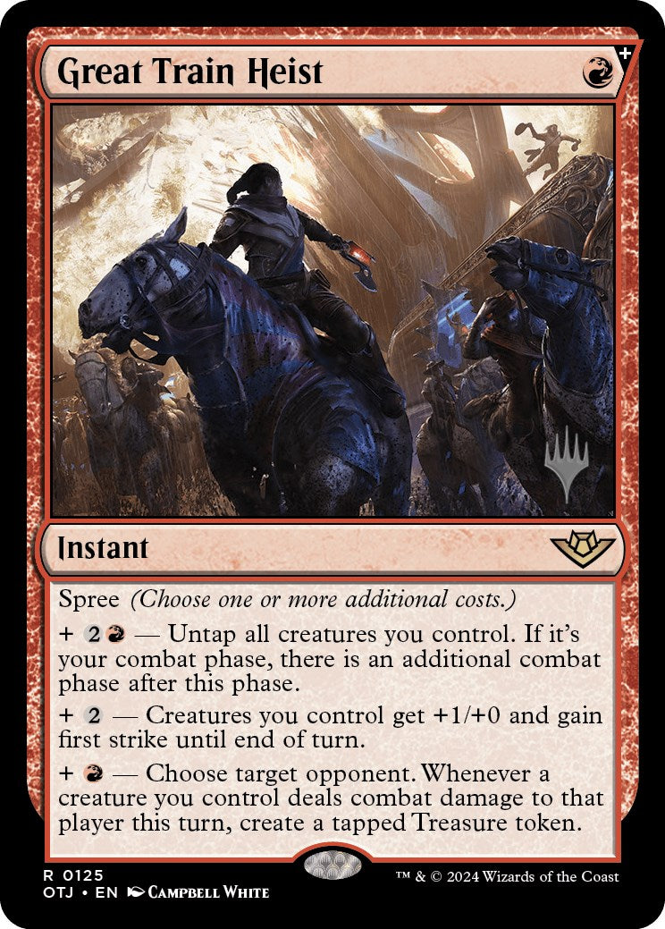 Great Train Heist (Promo Pack) [Outlaws of Thunder Junction Promos] MTG Single Magic: The Gathering | Red Claw Gaming