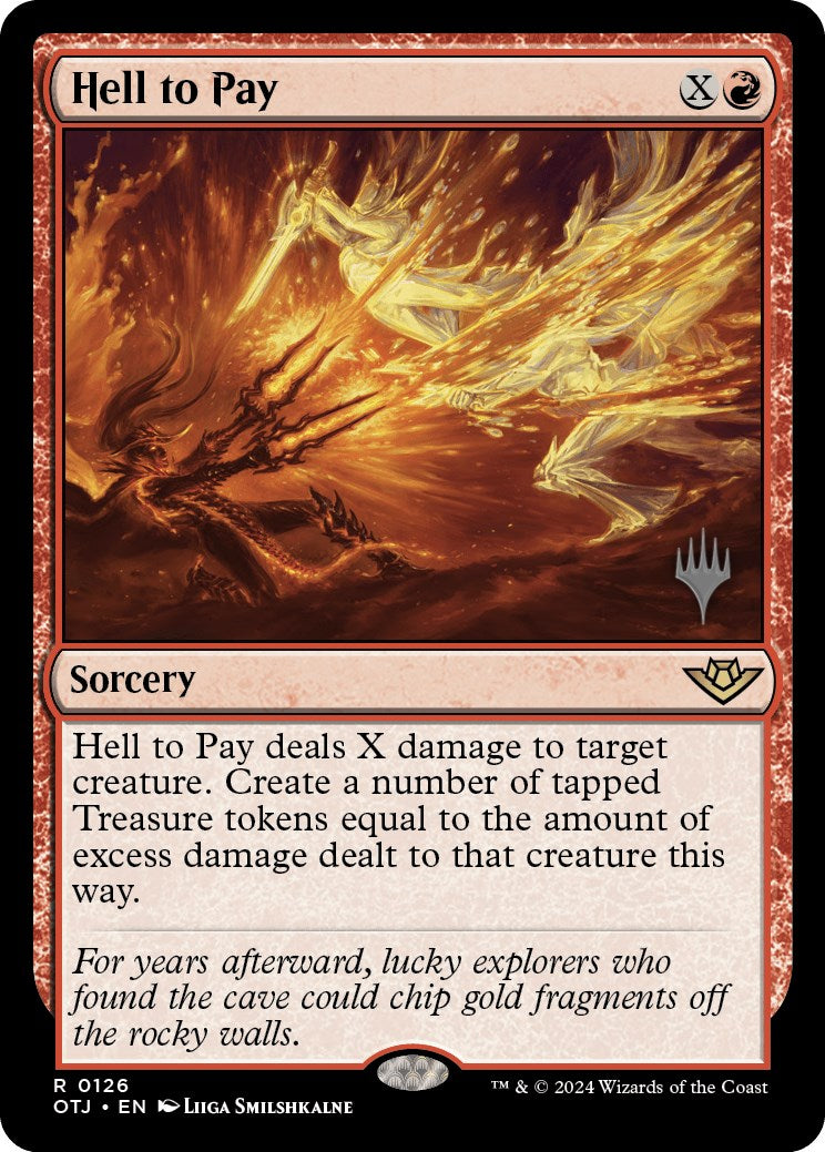 Hell to Pay (Promo Pack) [Outlaws of Thunder Junction Promos] MTG Single Magic: The Gathering | Red Claw Gaming