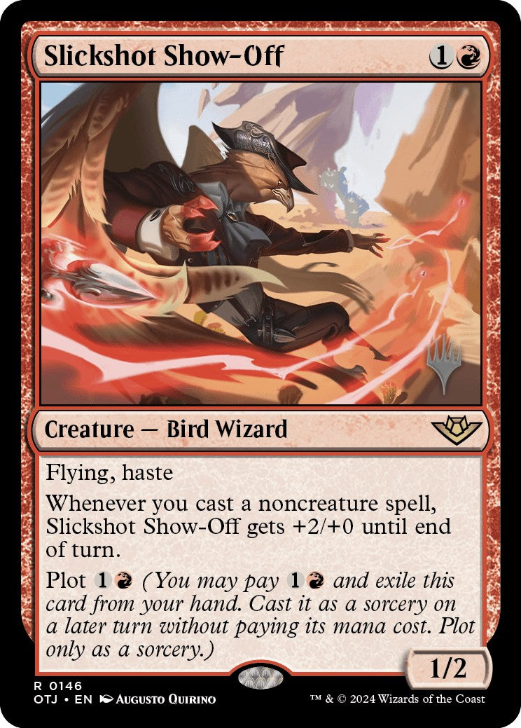 Slickshot Show-Off (Promo Pack) [Outlaws of Thunder Junction Promos] MTG Single Magic: The Gathering | Red Claw Gaming
