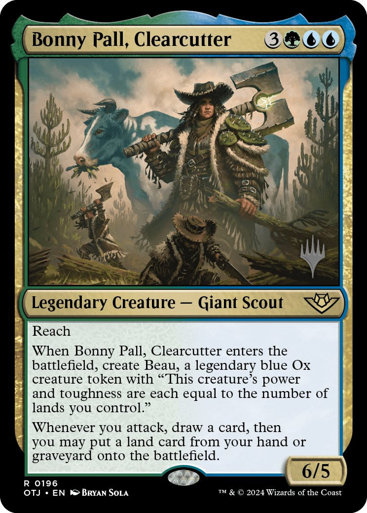 Bonny Pall, Clearcutter (Promo Pack) [Outlaws of Thunder Junction Promos] MTG Single Magic: The Gathering    | Red Claw Gaming
