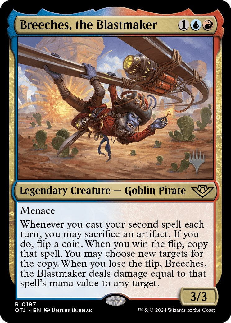 Breeches, the Blastmaker (Promo Pack) [Outlaws of Thunder Junction Promos] MTG Single Magic: The Gathering | Red Claw Gaming