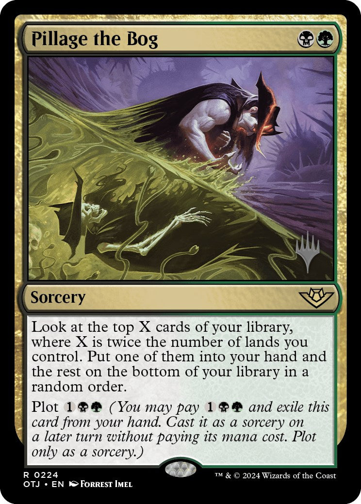Pillage the Bog (Promo Pack) [Outlaws of Thunder Junction Promos] MTG Single Magic: The Gathering    | Red Claw Gaming