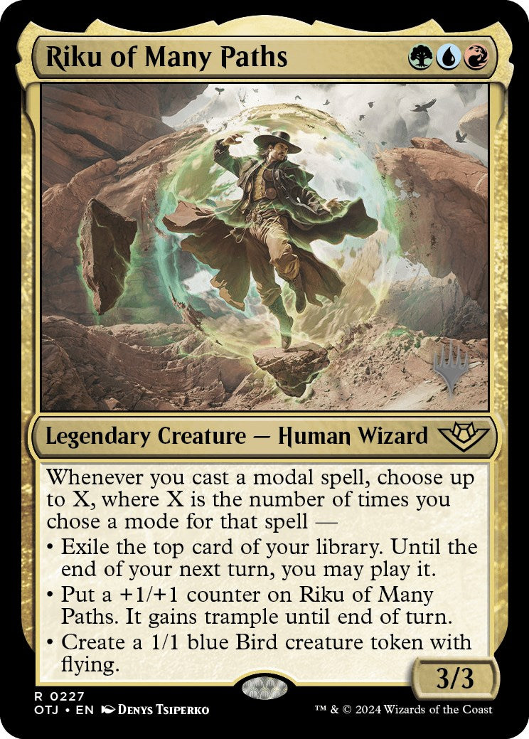 Riku of Many Paths (Promo Pack) [Outlaws of Thunder Junction Promos] MTG Single Magic: The Gathering | Red Claw Gaming