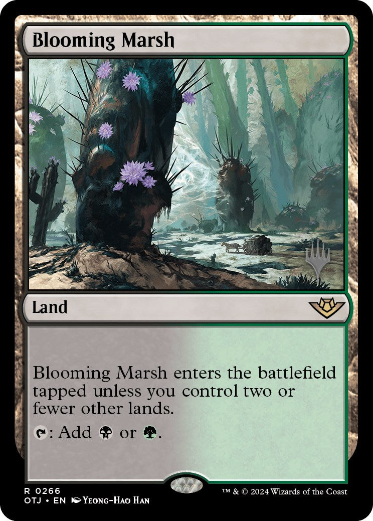 Blooming Marsh (Promo Pack) [Outlaws of Thunder Junction Promos] MTG Single Magic: The Gathering | Red Claw Gaming