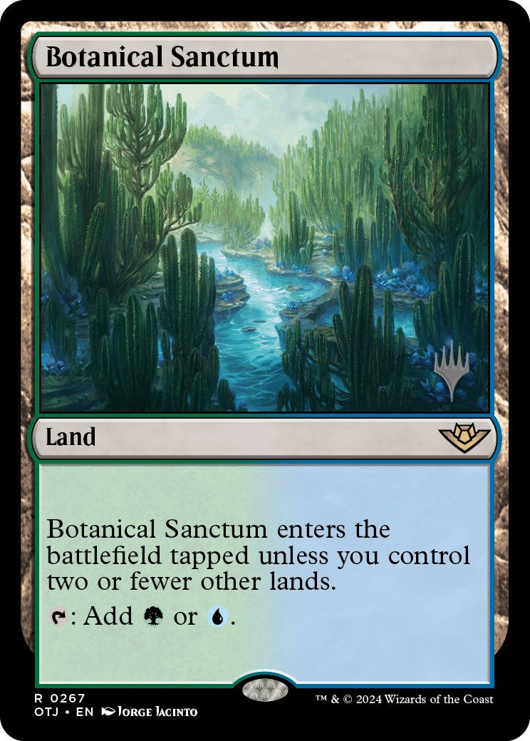 Botanical Sanctum (Promo Pack) [Outlaws of Thunder Junction Promos] MTG Single Magic: The Gathering    | Red Claw Gaming