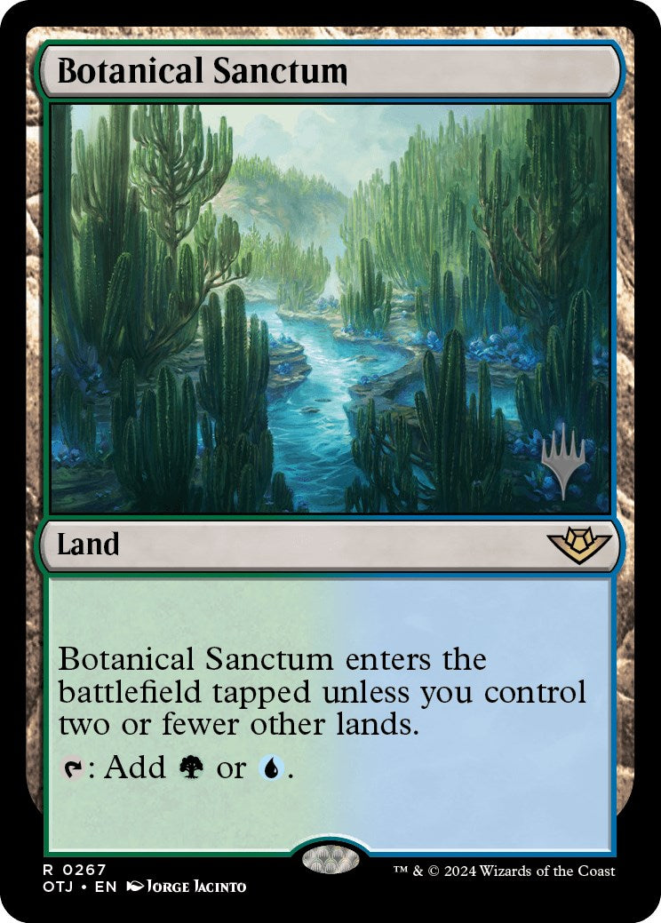 Botanical Sanctum (Promo Pack) [Outlaws of Thunder Junction Promos] MTG Single Magic: The Gathering | Red Claw Gaming