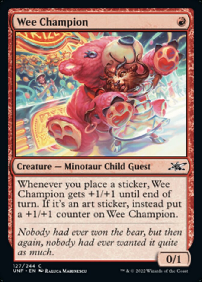 Wee Champion [Unfinity] MTG Single Magic: The Gathering    | Red Claw Gaming