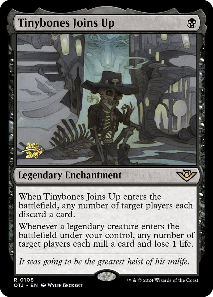 Tinybones Joins Up [Outlaws of Thunder Junction Prerelease Promos] MTG Single Magic: The Gathering    | Red Claw Gaming