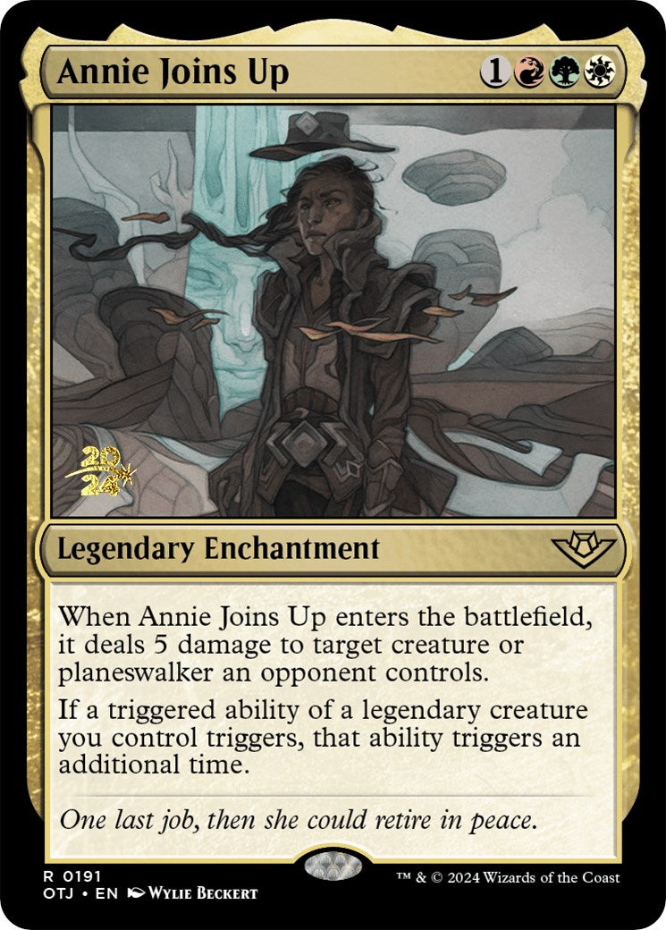 Annie Joins Up [Outlaws of Thunder Junction Prerelease Promos] MTG Single Magic: The Gathering    | Red Claw Gaming