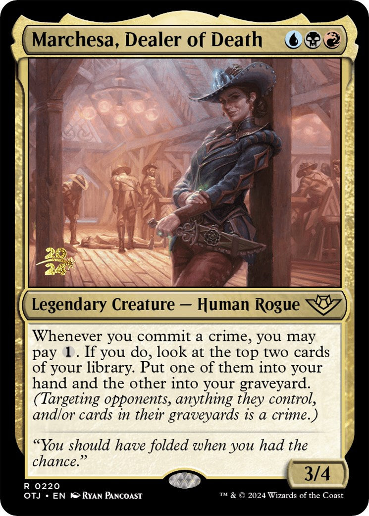 Marchesa, Dealer of Death [Outlaws of Thunder Junction Prerelease Promos] MTG Single Magic: The Gathering    | Red Claw Gaming