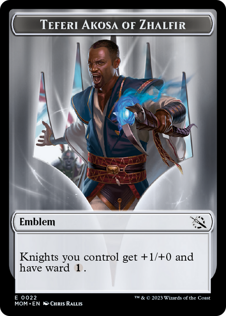 Teferi Akosa of Zhalfir Emblem [March of the Machine Tokens] MTG Single Magic: The Gathering | Red Claw Gaming