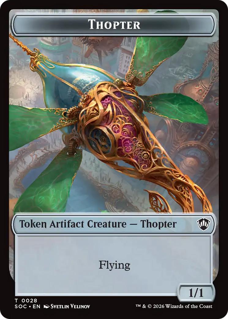 Phyrexian Germ // Thopter Double-Sided Token [Secrets of Strixhaven Commander Tokens] MTG Single Magic: The Gathering | Red Claw Gaming