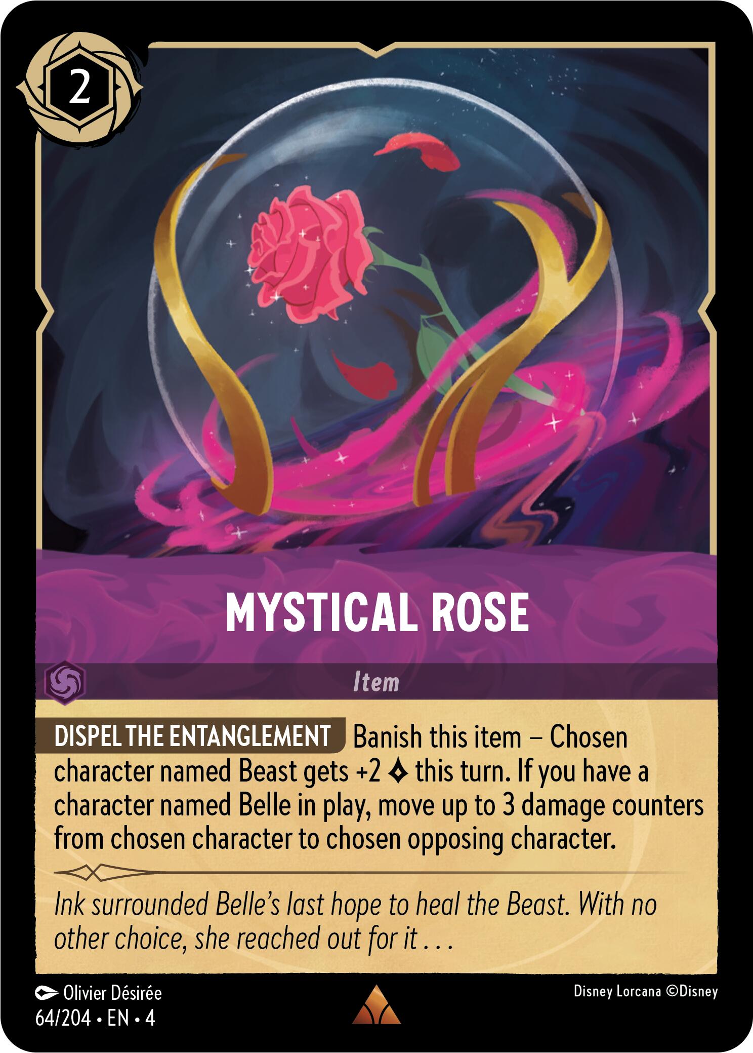 Mystical Rose (64/204) [Ursula's Return] Lorcana Single Disney | Red Claw Gaming