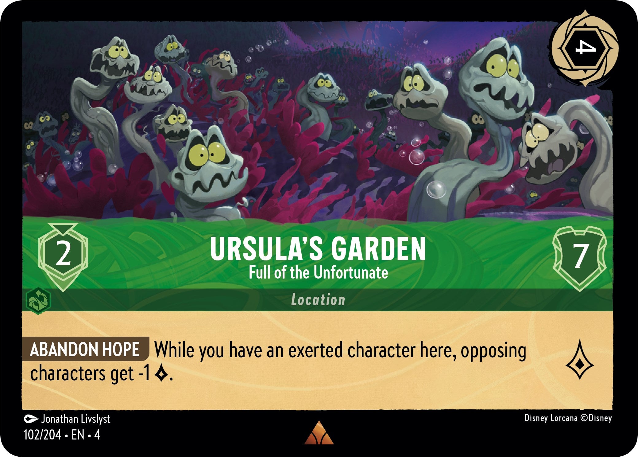 Ursula's Garden - Full of the Unfortunate (102/204) [Ursula's Return] Lorcana Single Disney | Red Claw Gaming