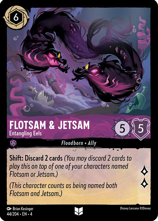 Flotsam & Jetsam - Entangling Eels (44/204) [Ursula's Return] Lorcana Single Disney | Red Claw Gaming