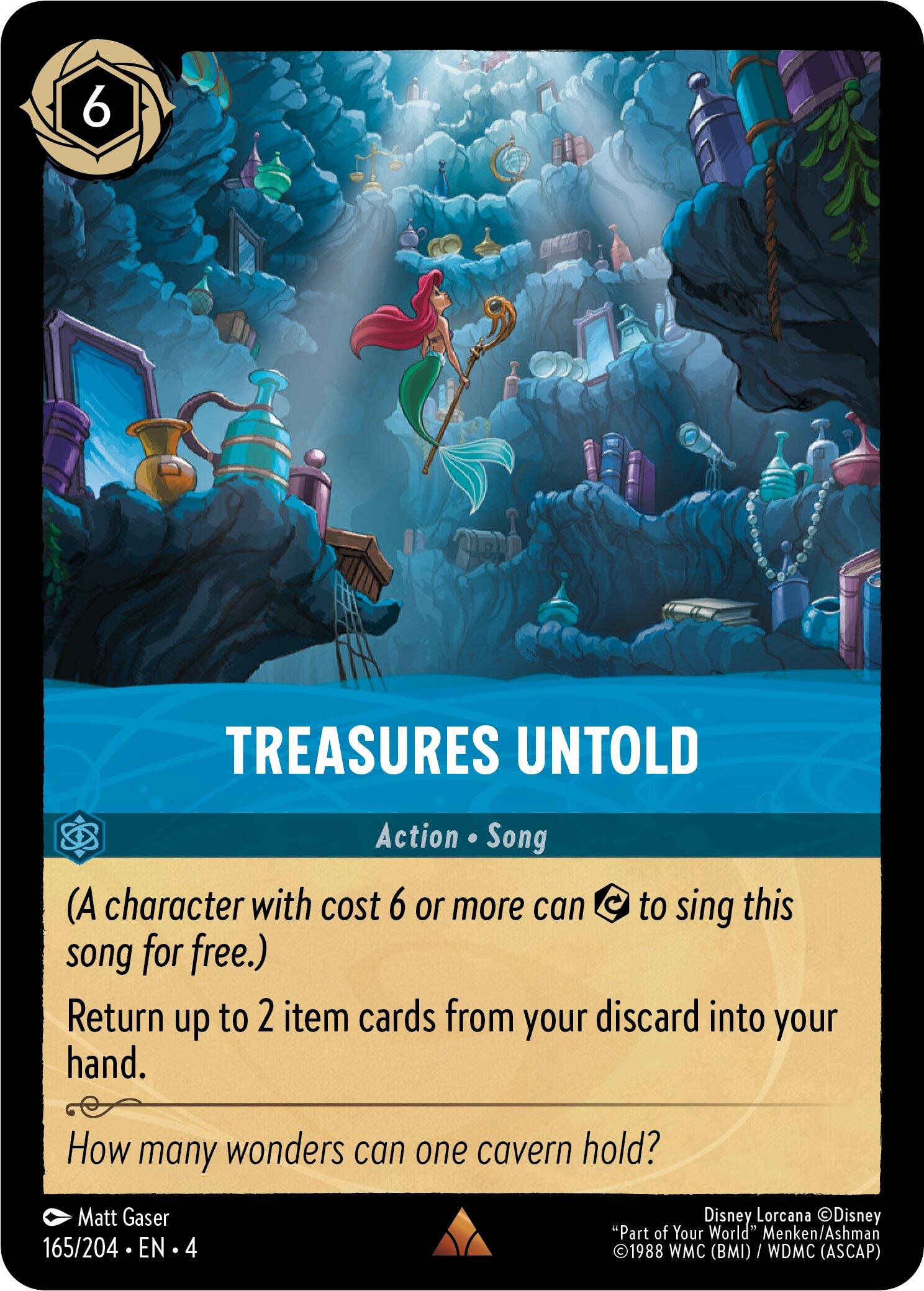 Treasures Untold (165/204) [Ursula's Return] Lorcana Single Disney | Red Claw Gaming