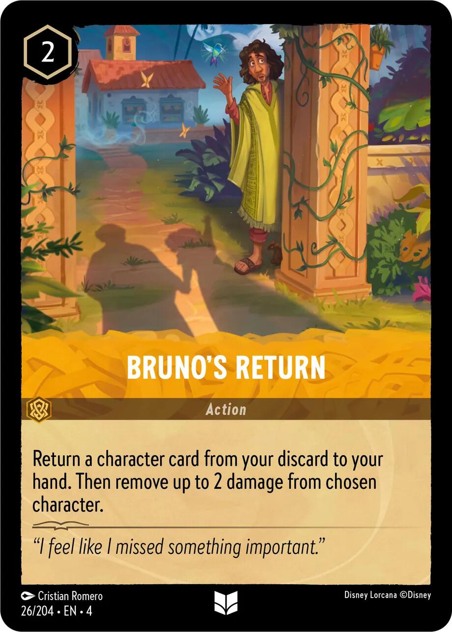 Bruno's Return (26/204) [Ursula's Return] Lorcana Single Disney | Red Claw Gaming