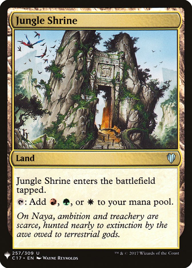 Jungle Shrine [Mystery Booster] MTG Single Magic: The Gathering | Red Claw Gaming